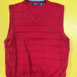 Chaps Red V-Neck Sweater